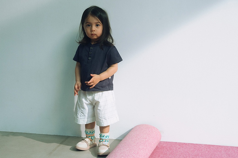 jete short sleeve navy | ギフト・スタイ・出産祝いのMARLMARL