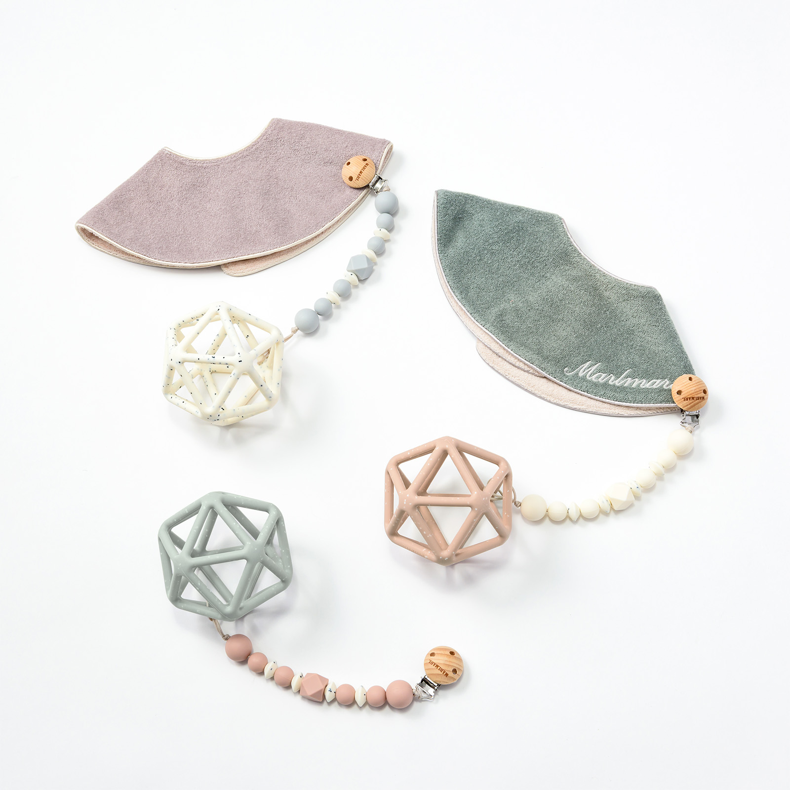 polygon ball dot blue | ギフト・スタイ・出産祝いのMARLMARL（マール