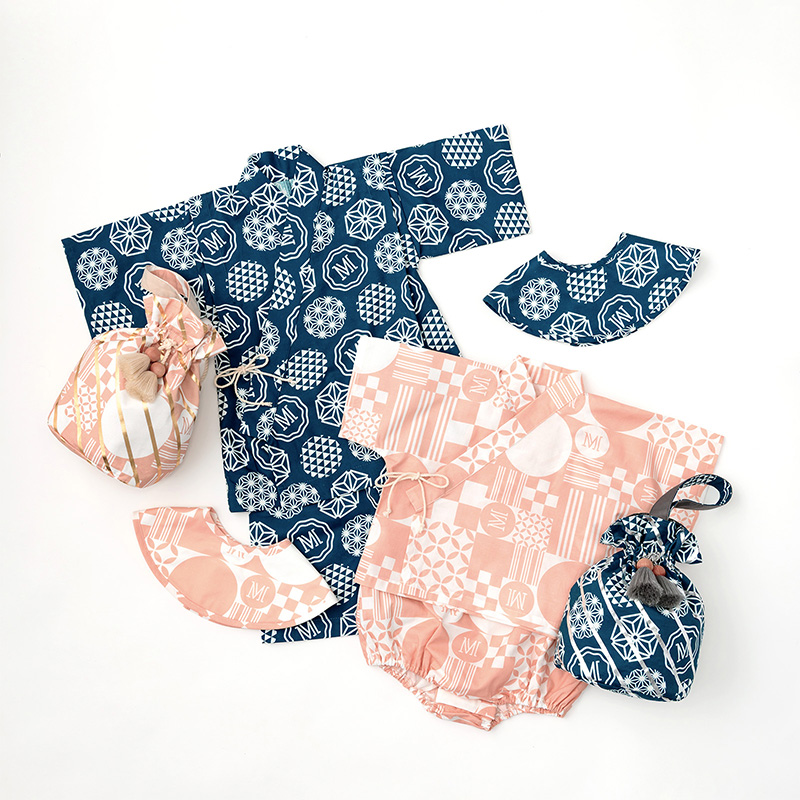 jinbei squares beni | ギフト・スタイ・出産祝いのMARLMARL（マール