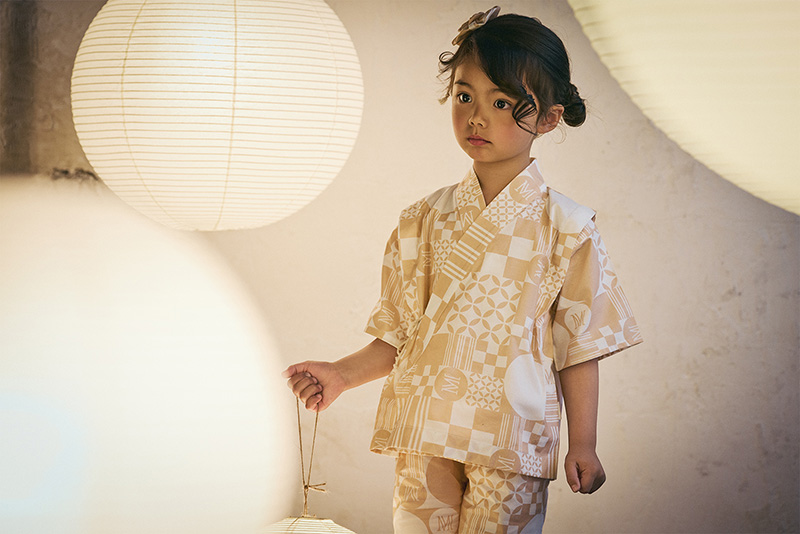 jinbei squares beni | ギフト・スタイ・出産祝いのMARLMARL（マール
