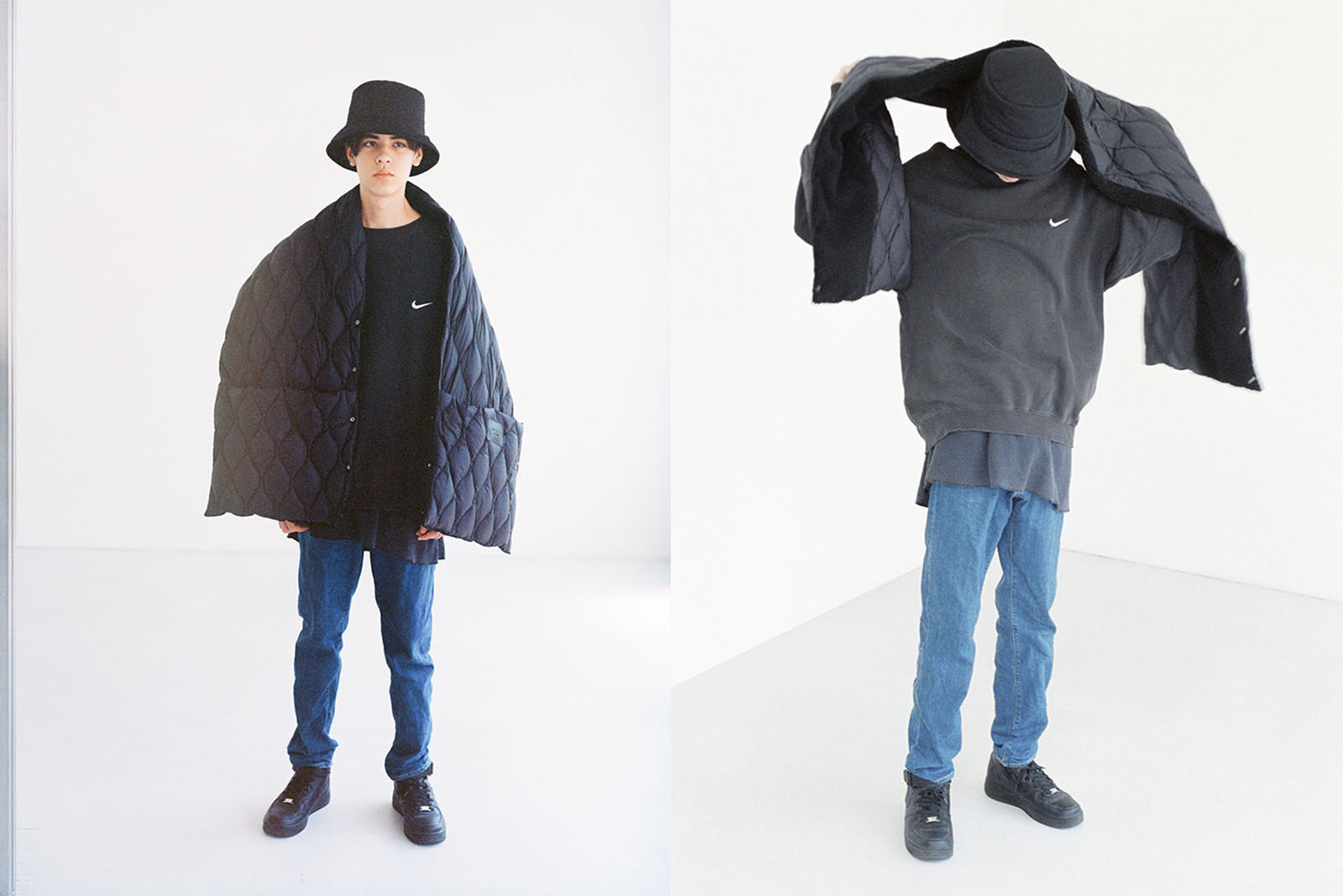 ROOMY SHAWL 2 BLACK | ギフト・スタイ・出産祝いのMARLMARL（マール