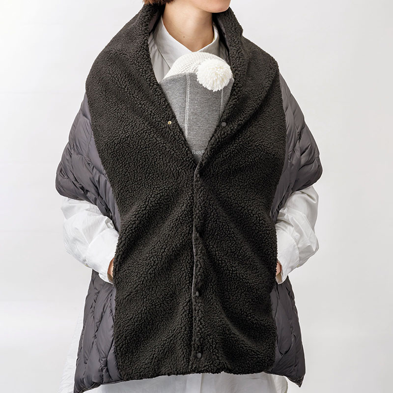 ROOMY SHAWL 2 BLACK | ギフト・スタイ・出産祝いのMARLMARL（マール