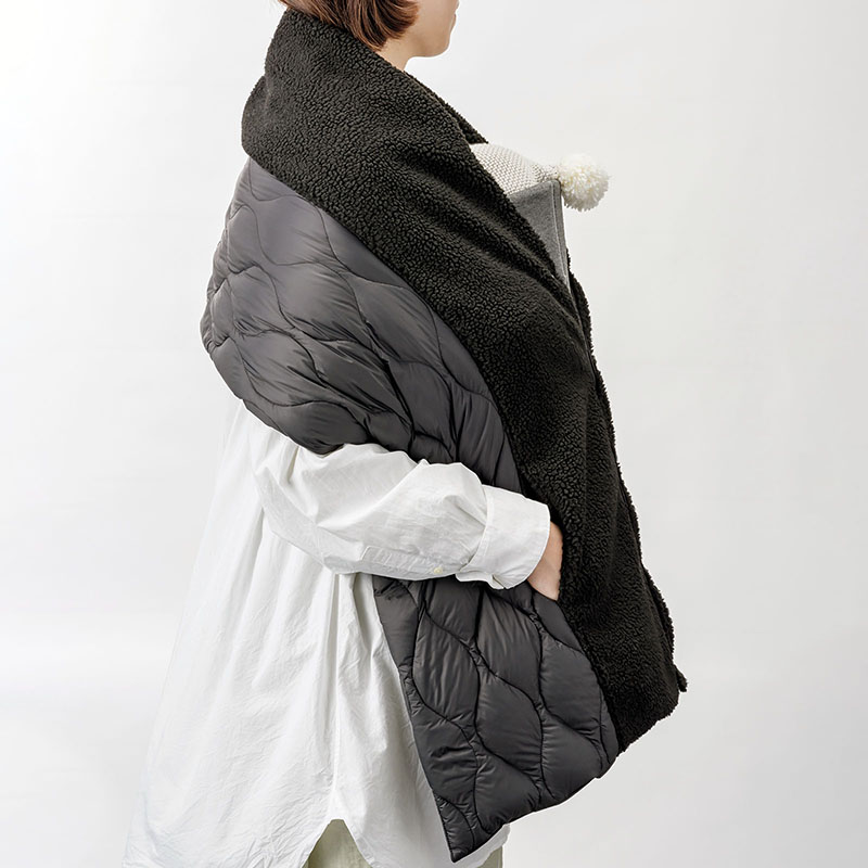 ROOMY SHAWL 2 BLACK | ギフト・スタイ・出産祝いのMARLMARL（マール