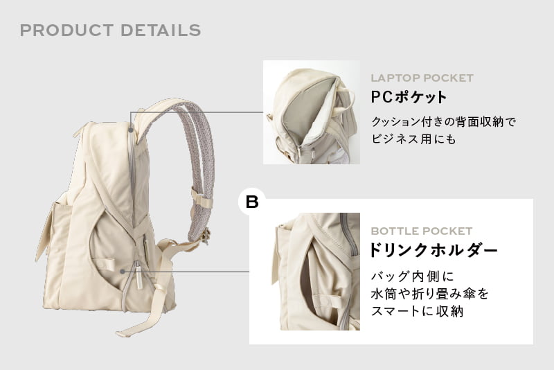 JOEY BACK PACK 1 BLACK | ギフト・スタイ・出産祝いのMARLMARL