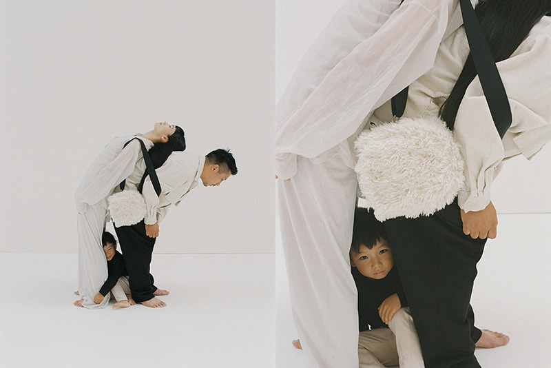 HONEYCOMB BAG SHAGGY WHITE | ギフト・スタイ・出産祝いのMARLMARL