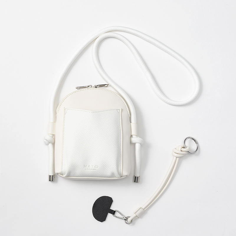 ZIPLINE PHONE BAG WHITE | ギフト・スタイ・出産祝いのMARLMARL