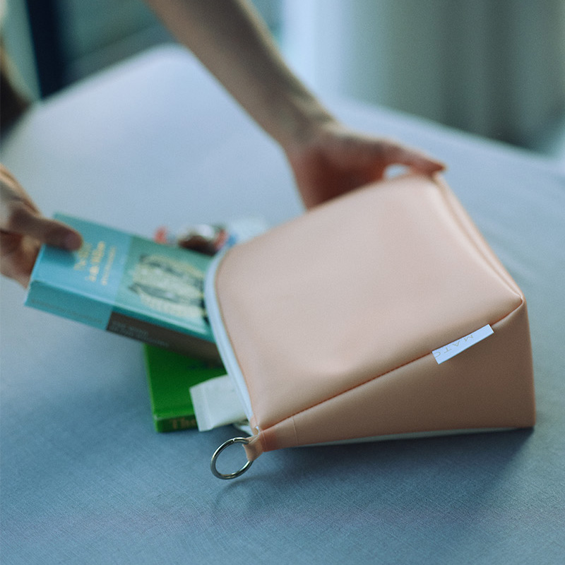BELLOWS POUCH PINK