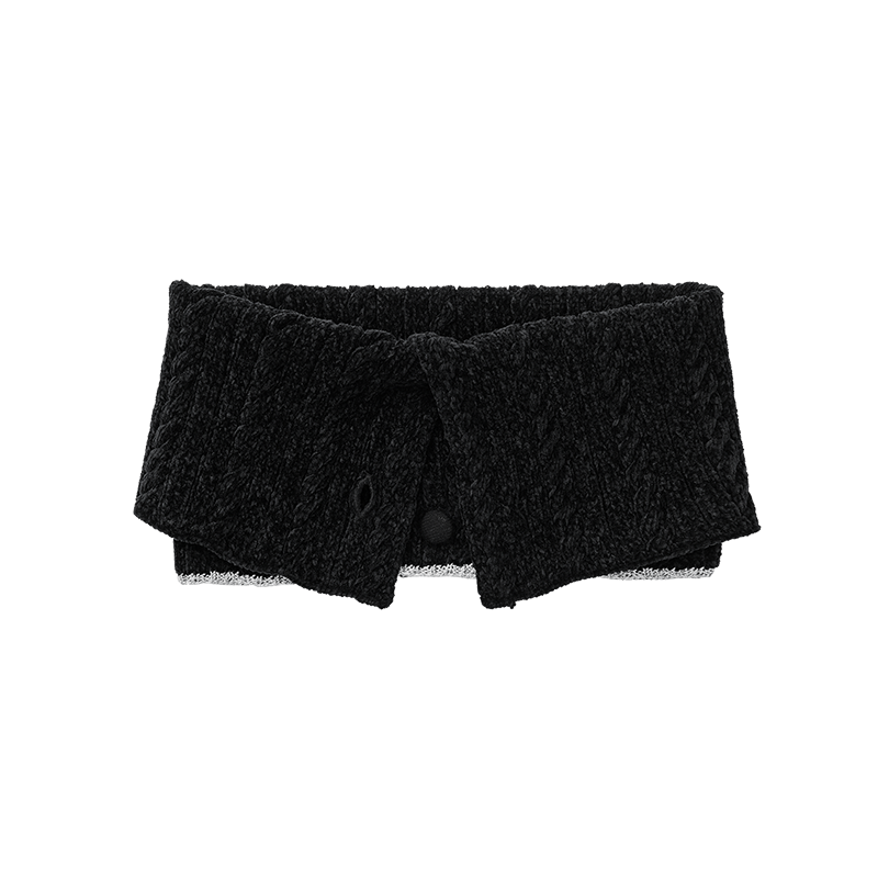 KNOT NECK WARMER BLACK