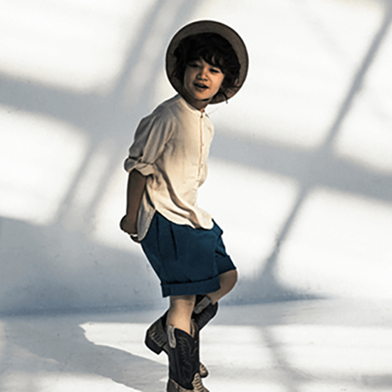 MARLMARLのshorts／意外と珍しい、男の子のワイドパンツは、きれいめでよそ行きの着こなしができるおしゃれアイテムです。