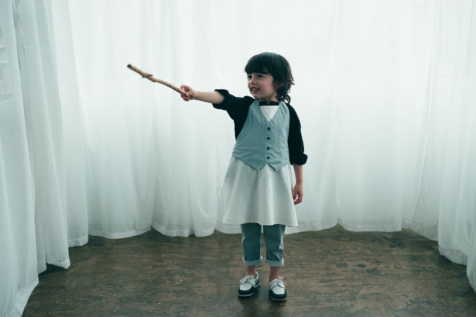 マールマール お食事エプロン garcon 2 sage