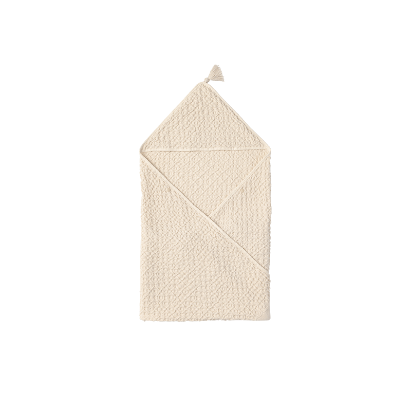 マールマール タオル（名入れ刺しゅう可） hooded towel 1 ivory