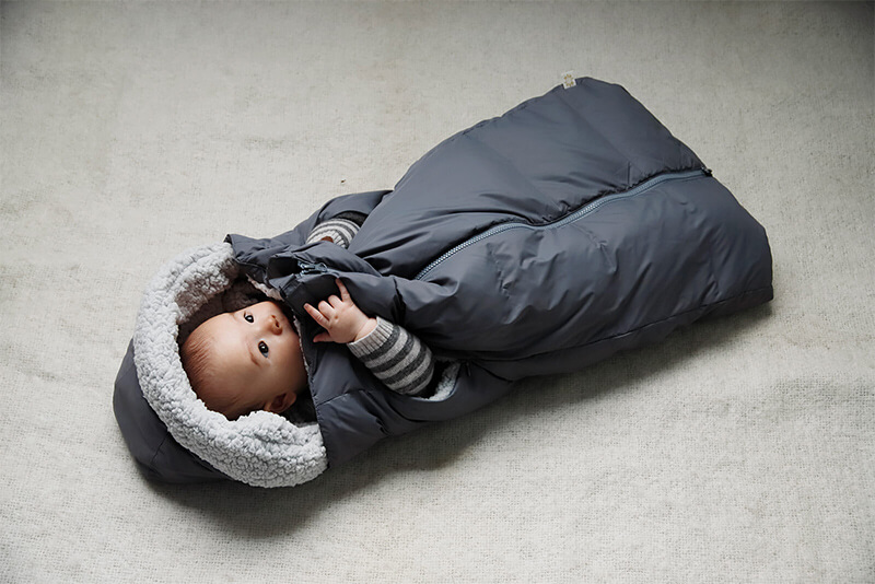 マールマール ベビーカバー baby cover 1 blue grey