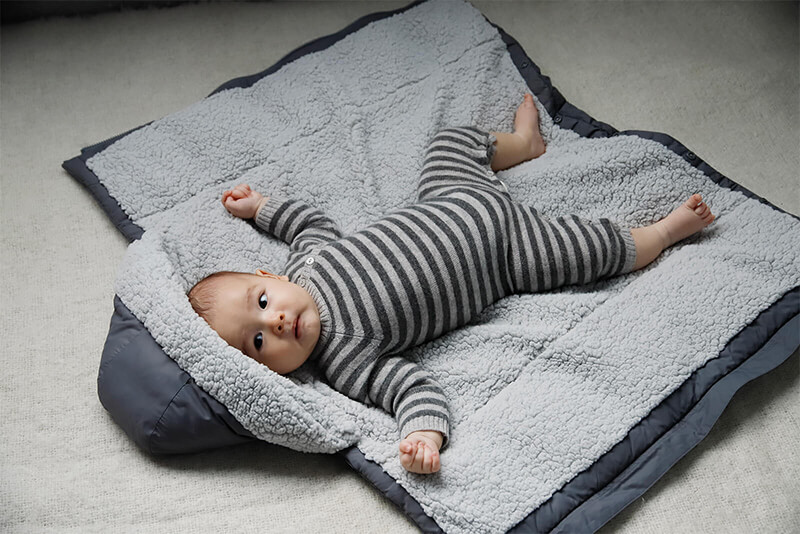 マールマール ベビーカバー baby cover 1 blue grey