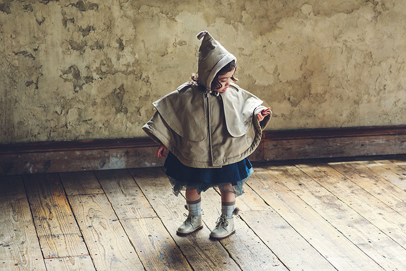 アウター sonnet 1 beige着用画像