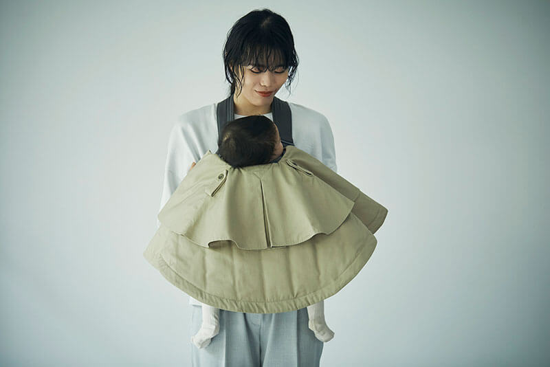 マールマール sonnet 1 beige 赤ちゃん着用画像