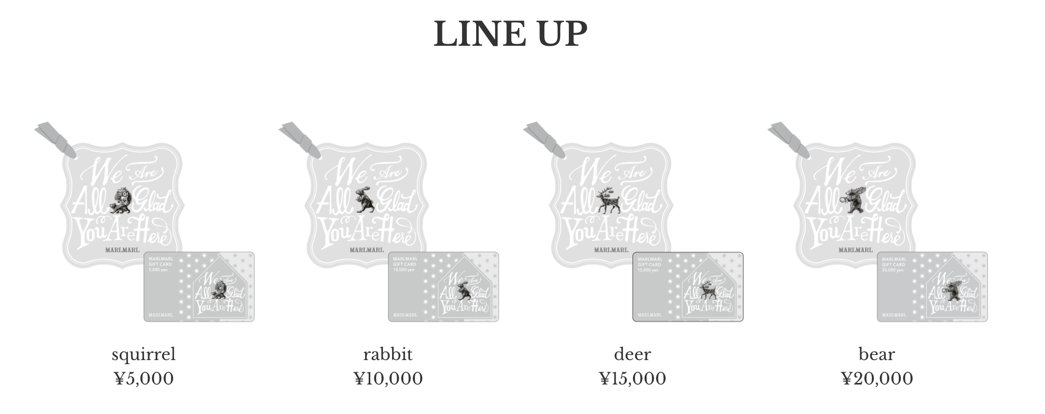 【重要】MARLMARLギフトカードをお持ちのお客様へ｜出産祝い・ギフトならMARLMARLのスタイ