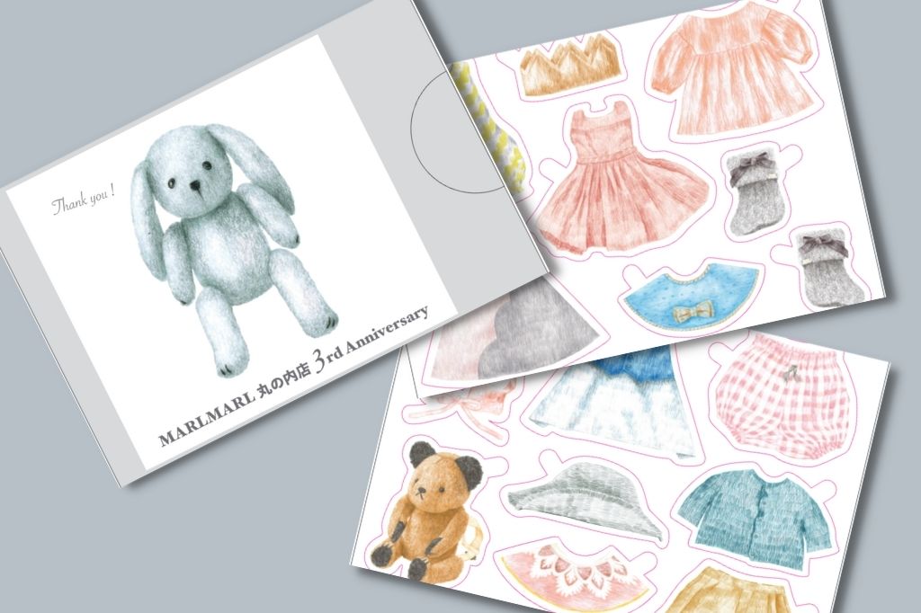 【丸の内店 3rd Anniversary ！】11/1より限定ノベルティプレゼント | 出産祝い・ギフトならMARLMARLのスタイ
