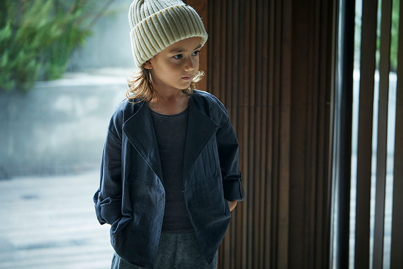 shirts 3 bosom navy / baby size ¥8,250 ・ kids size ¥8,800 | 出産祝い・ギフトならMARLMARLのスタイ