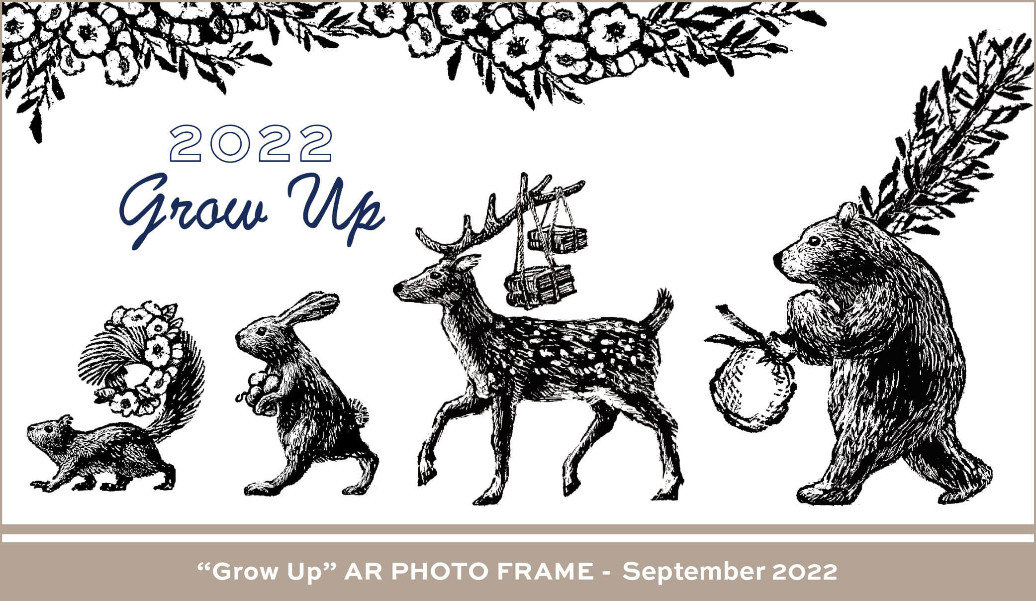 【ARフォトフレーム更新】9月はお祝いにかけつけた森の仲間たち