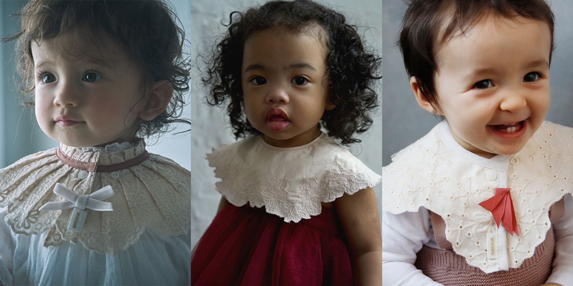 【WEB限定】Birth Flower Bib  / 春生まれに贈る特別なピンク