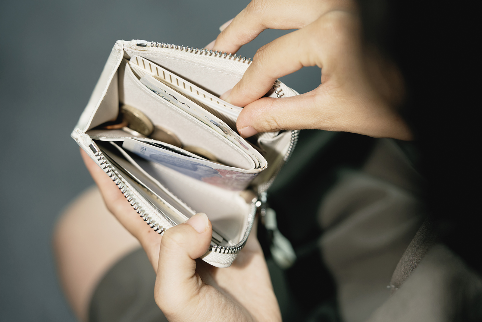 RIDGE WALLET ECRU